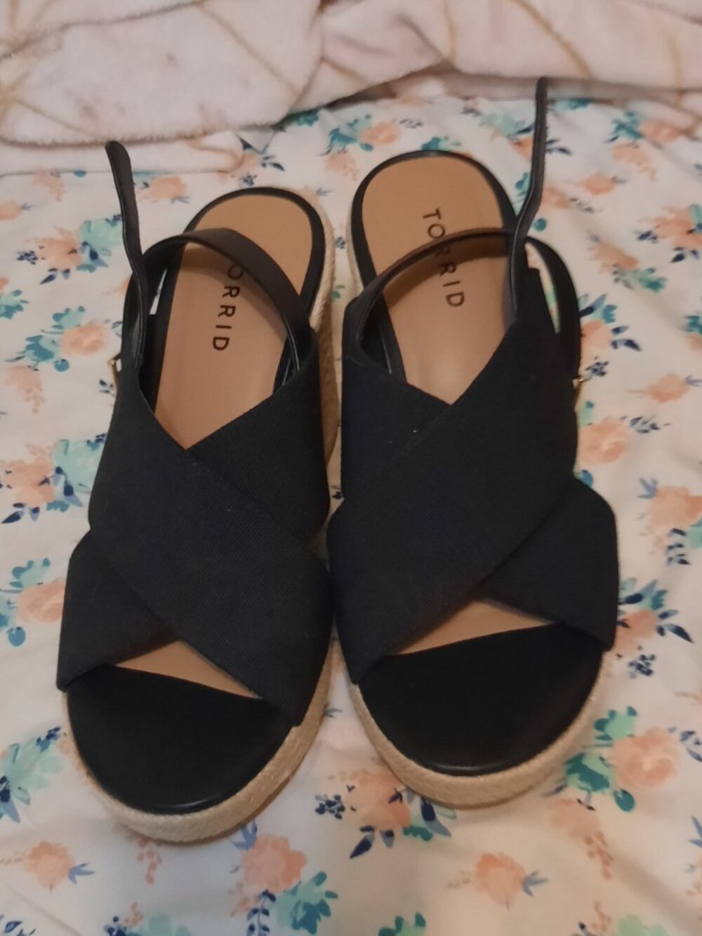 Black Sandal Wedges